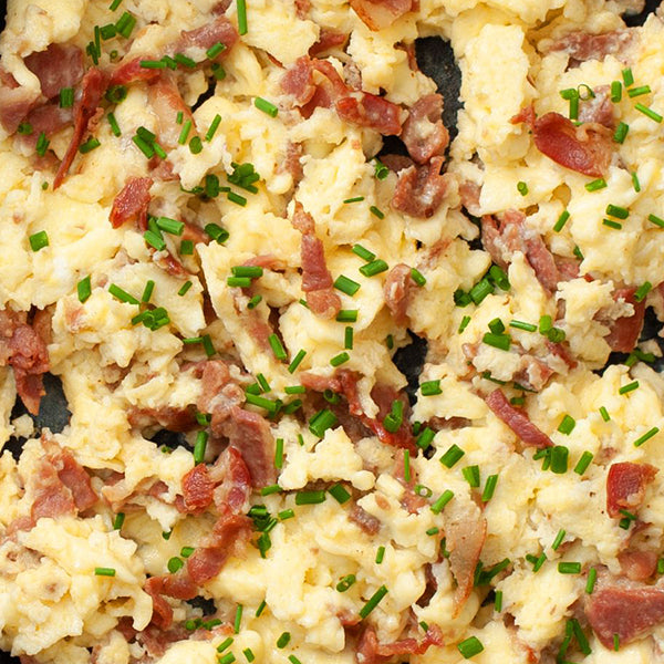 Scrambled Egg, Bacon & Beans